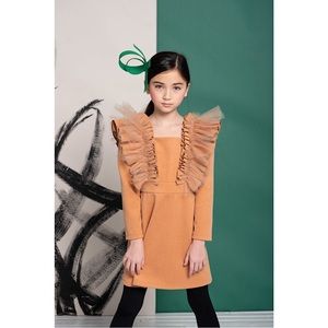 Moque Reina Dress in Caramel 8